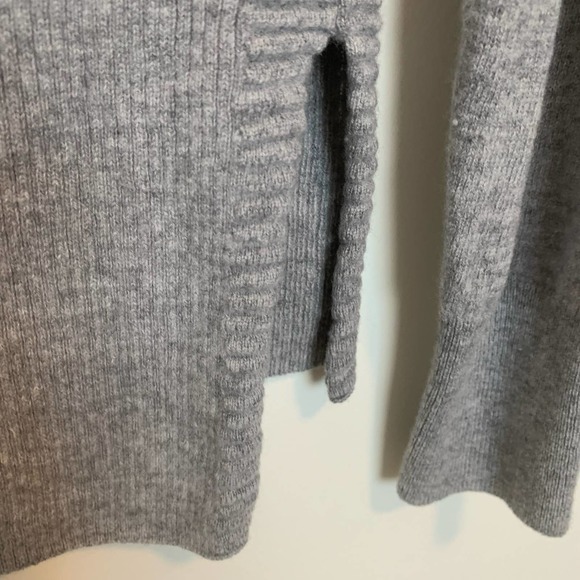 Zella Womens Long Sleeve Pullover Sweater Size XS Gray Wool Cashmere Ribbed - Picture 12 of 15